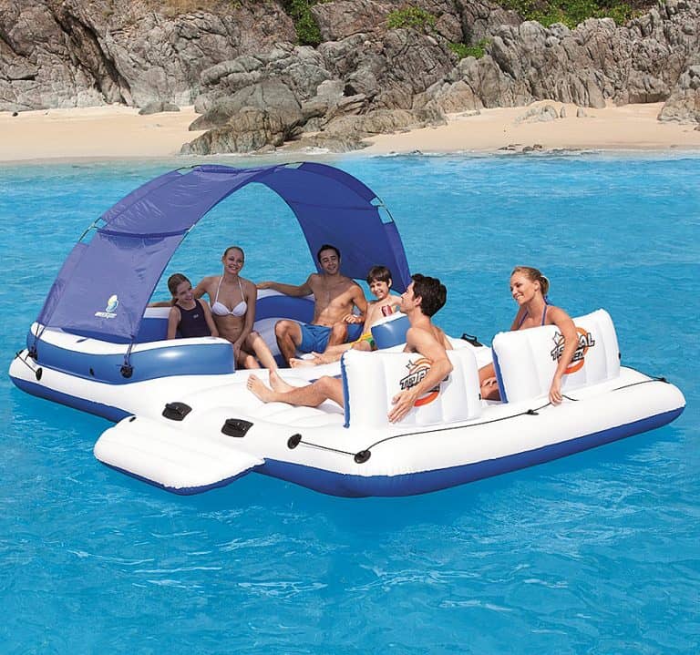 CoolerZ Tropical Breeze Inflatable Floating Island Outdoor Activity