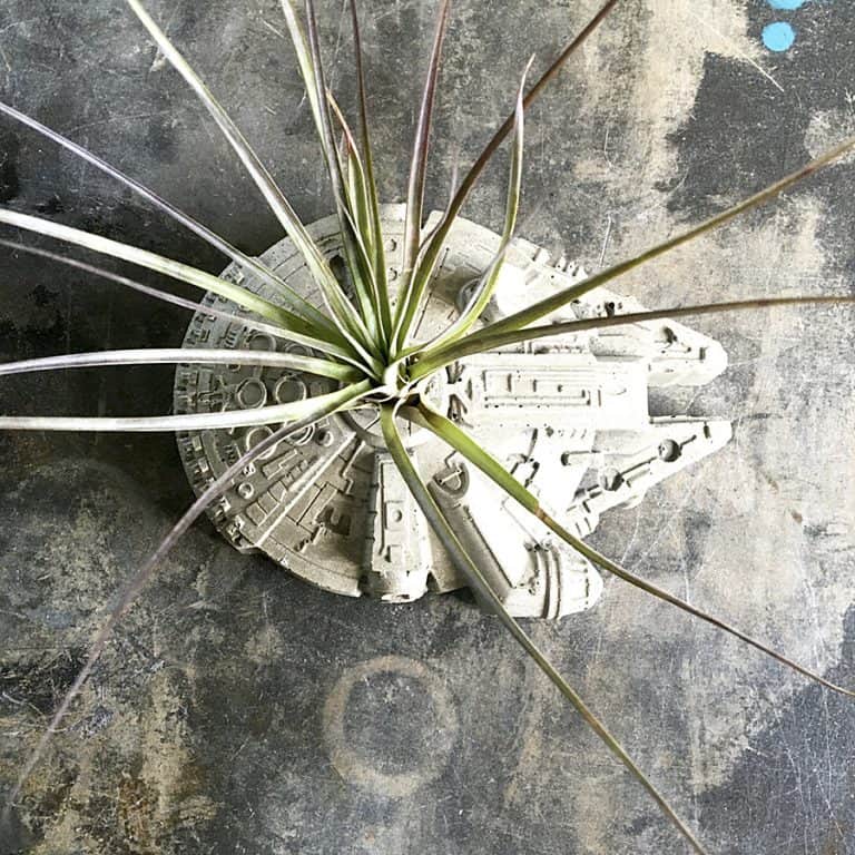 Anson Design Star Wars Millennium Falcon Concrete Planter Gardening