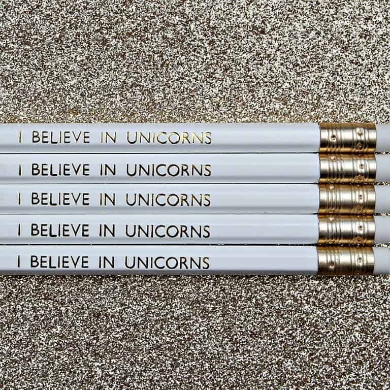 Lucy Made Me I Believe In Unicorns Pencil Office Supply