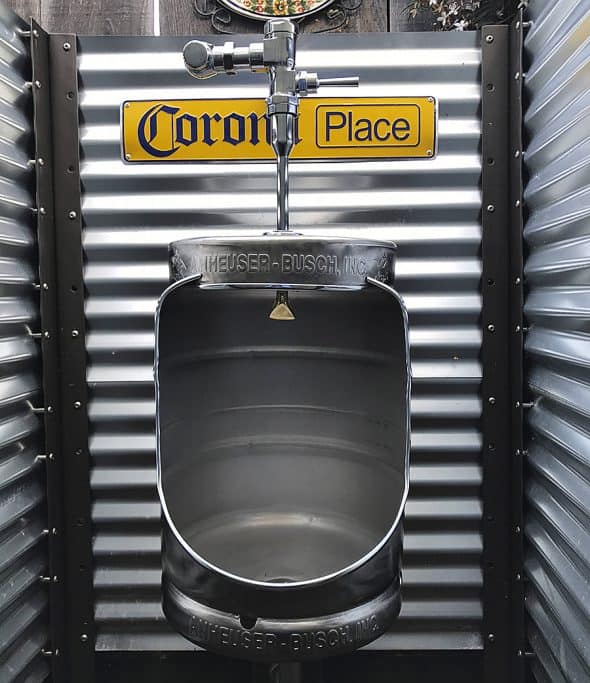 Mancave Concept Beer Keg Urinal Handmade Item Mancave Concept Beer Keg Urinal Handmade Item