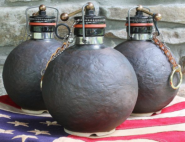 Terracotta Republic Cannonball Beer Growler Stoneware Terracotta Republic Cannonball Beer Growler Stoneware