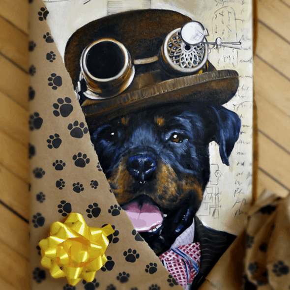 Splendid Beast Custom Pet Portrait Painting Splendid Beast Custom Pet Portrait Painting