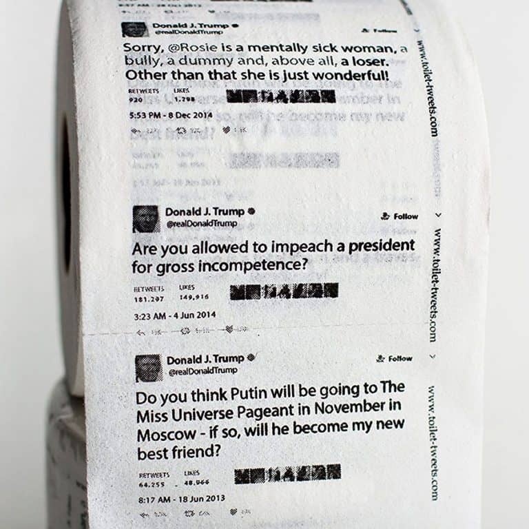 Toilet Tweets Donald Trump Classic Tweets Toilet Paper Bathroom Item