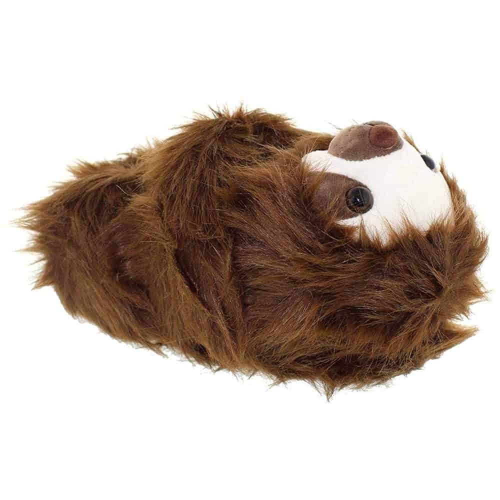 Adult Kids Half Surround Plush Fuzzy Animal House Slippers Winter Bedroom Shoes 
