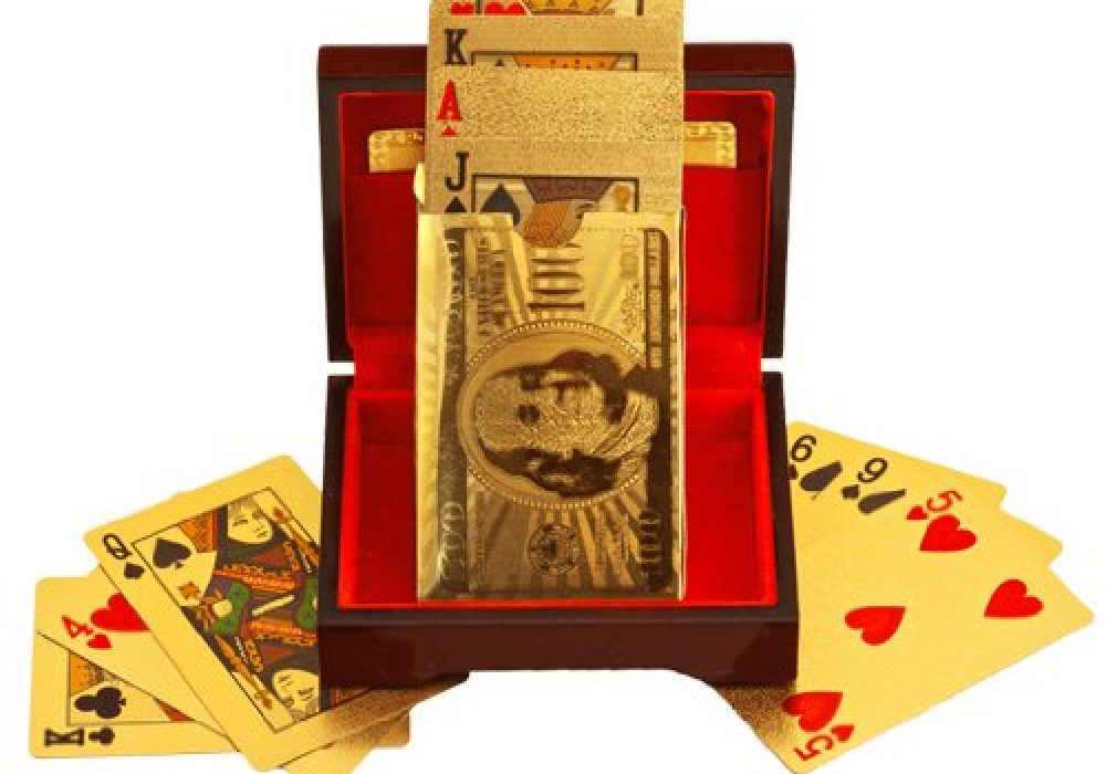 24k Gold Playing Cards - NoveltyStreet