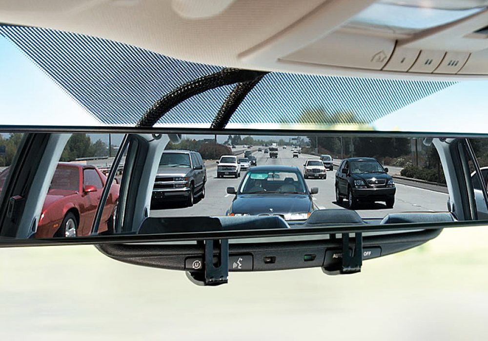 Auto Car 300mm Wide Convex Curve Interior Clip on Rear View Mirror Extender