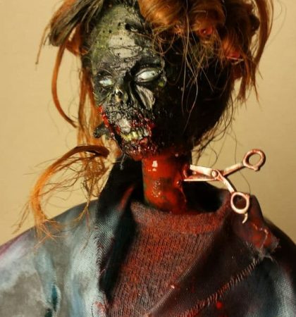 Bad Day At The Salon Zombie Barbie Doll
