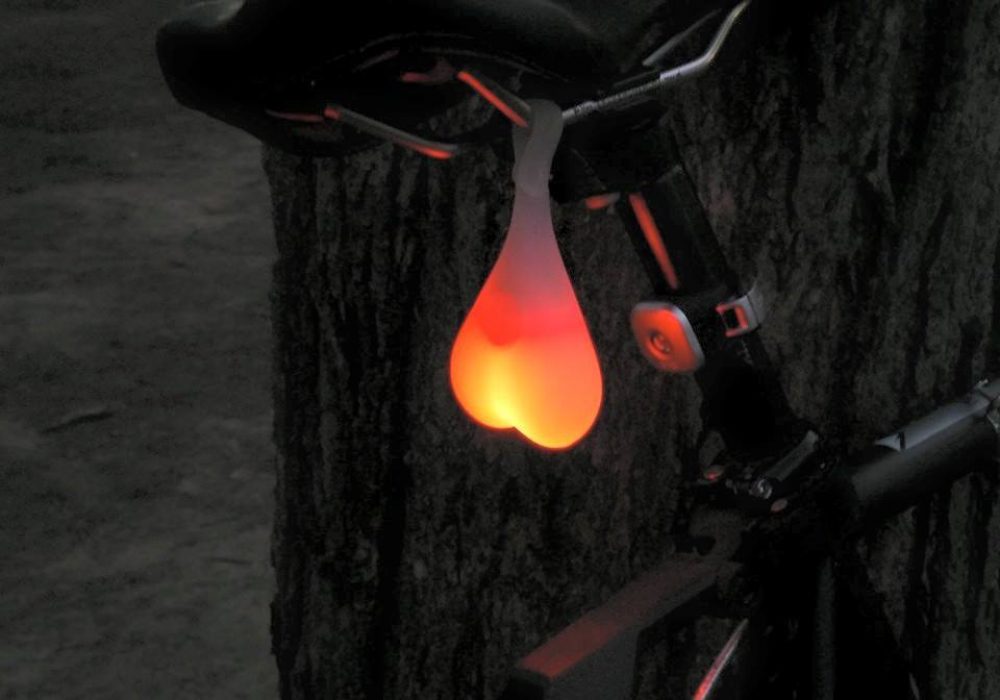 cycling balls tail silicone light