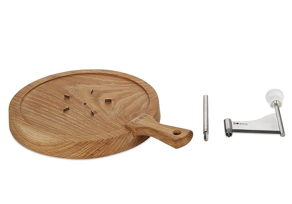 Boska Holland Wood and Stainless Steel Cheese Curler NoveltyStreet