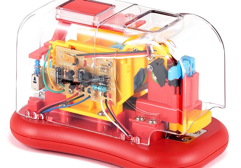 Transparent Colorful Electric Stapler NoveltyStreet