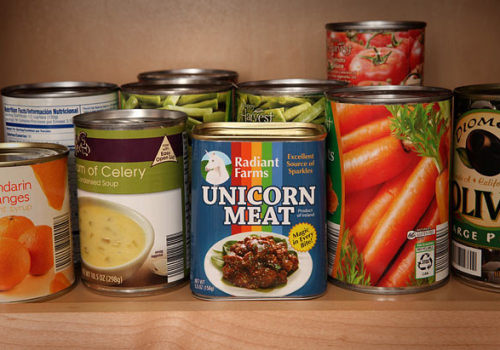 ThinkGeek Canned Unicorn Meat NoveltyStreet