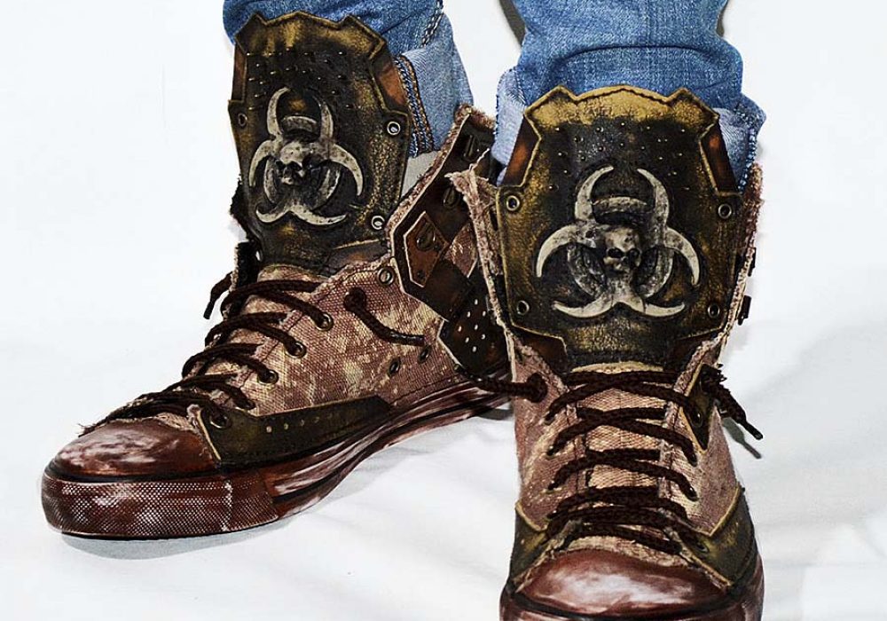 biohazard trailblazer wedge sneakers