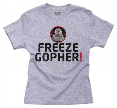 Freeze Gopher Funny Caddy Shack Gray Golf Fan T-Shirt
