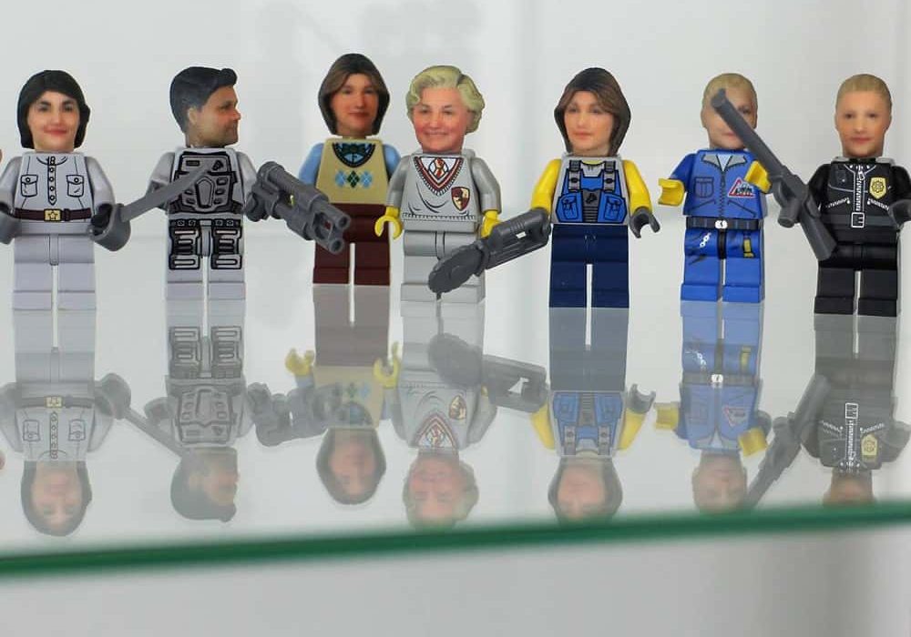 Funky 3D Faces 3D Printed Head for Lego Minifigures - NoveltyStreet