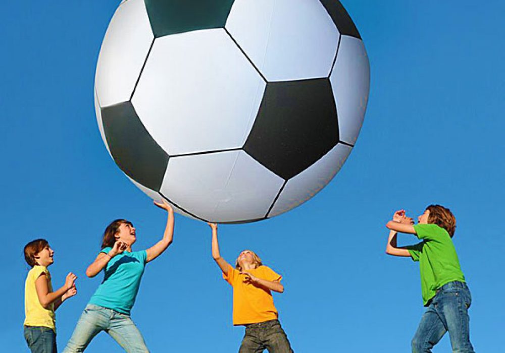 giant inflatable soccer ball