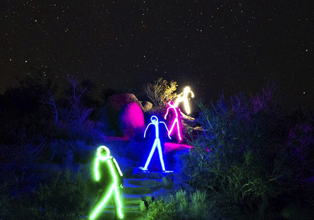 Glowy Zoey Adult LED Stickman Costume - NoveltyStreet