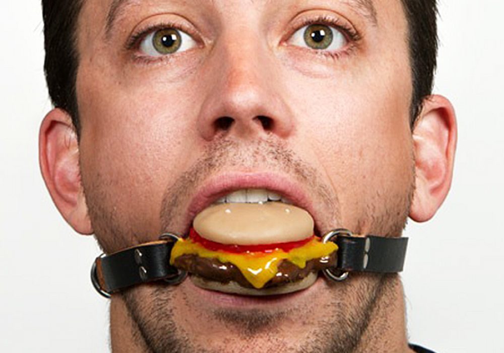 Ohwell Cheeseburger Ball Gag NoveltyStreet