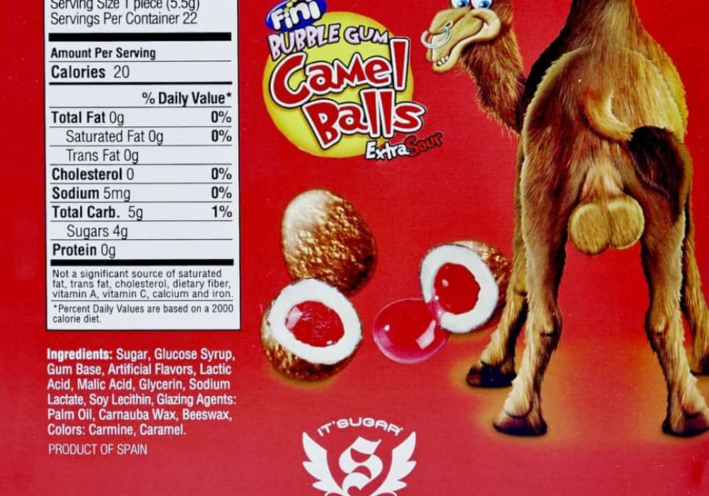 Camel Balls Box Sour Gumballs NoveltyStreet
