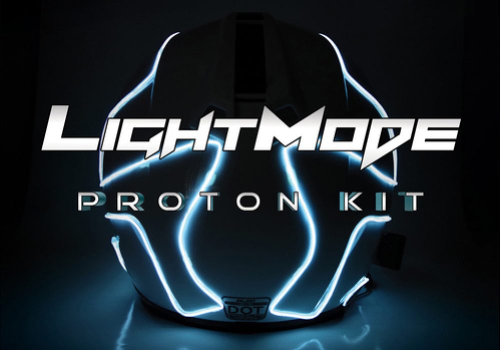 LightMode Electroluminescent Motorcycle Helmets - NoveltyStreet