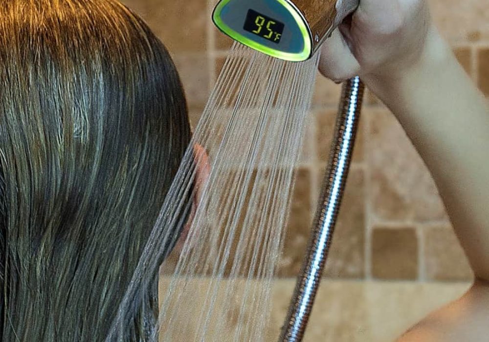 Luxe Rain Torch Shower Head with Temperature Display NoveltyStreet