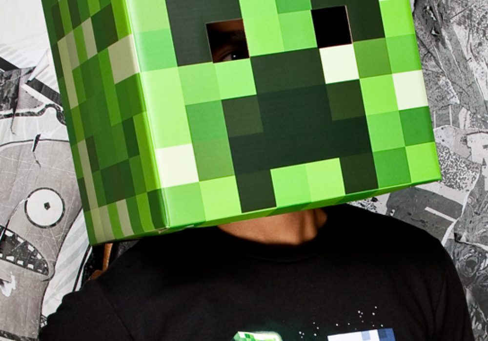 Minecraft Steve & Creeper Head Costume - NoveltyStreet
