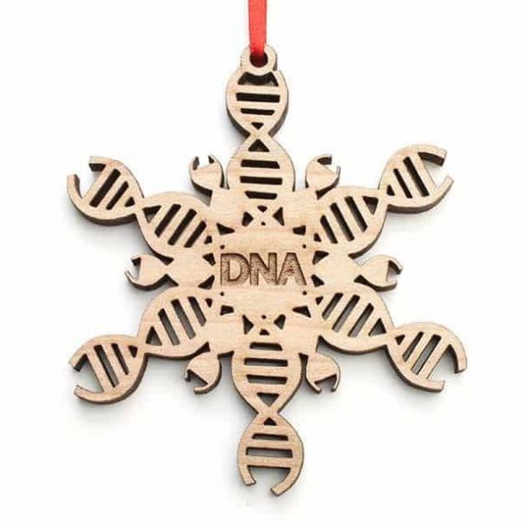 NestledPineWoodworks DNA Snowflake Ornament
