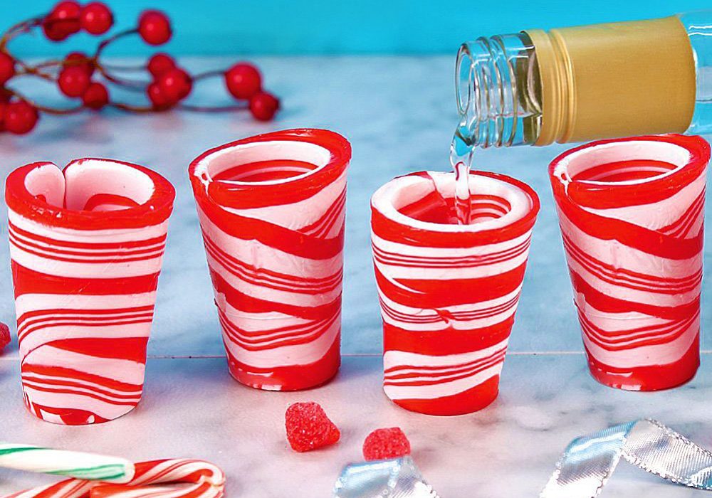 Peppermint Candy Shot Glasses NoveltyStreet