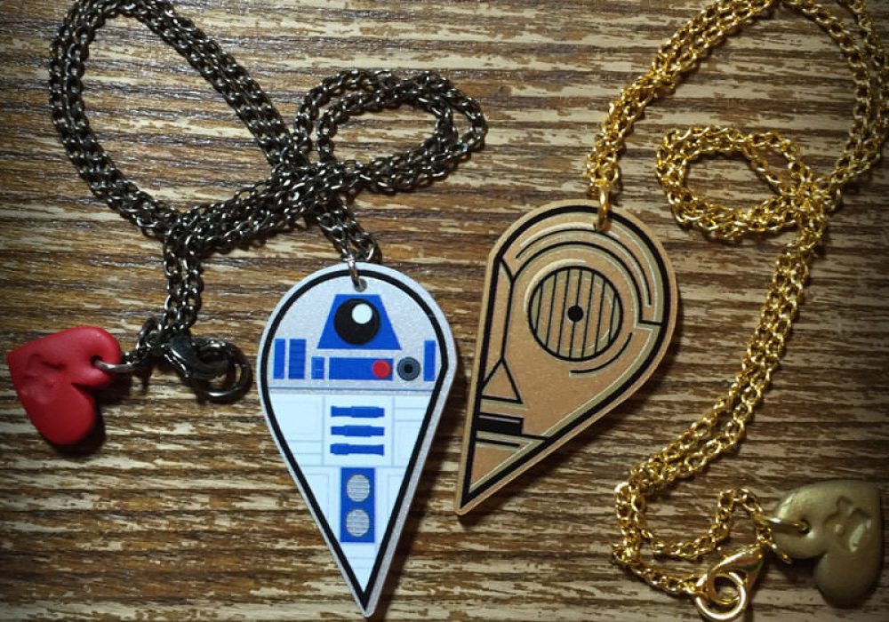 c3po r2d2 necklace