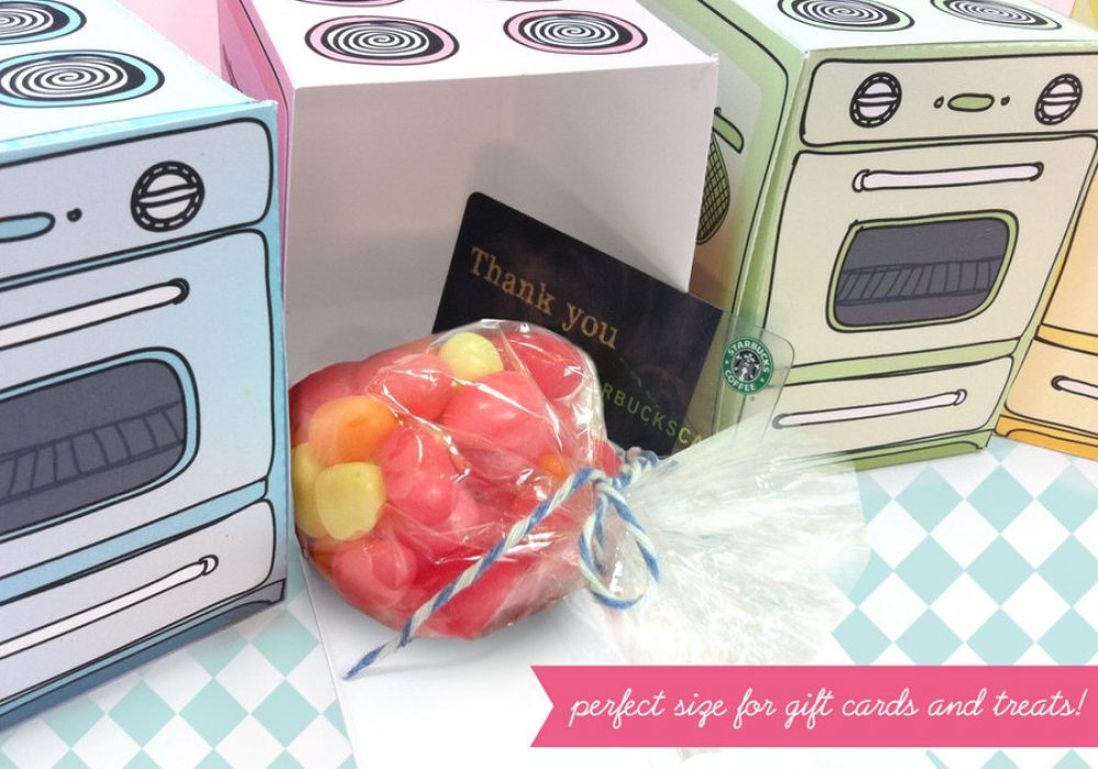 Retro Oven Cupcake Box by Claudine Hellmuth NoveltyStreet