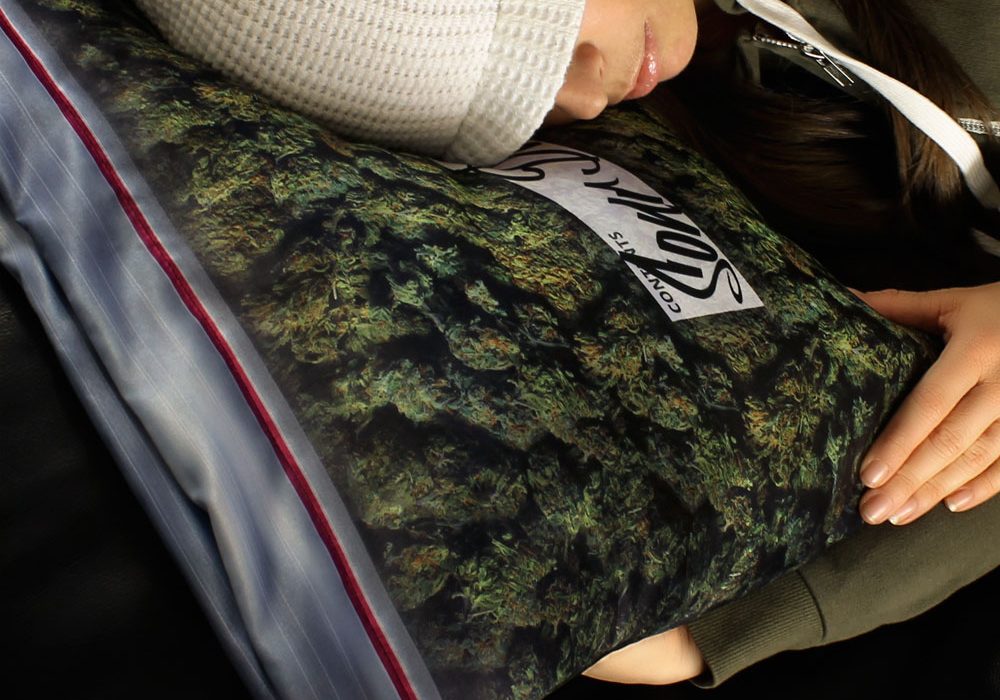 Steelplant Baggie of Cannabis Pillowcase NoveltyStreet