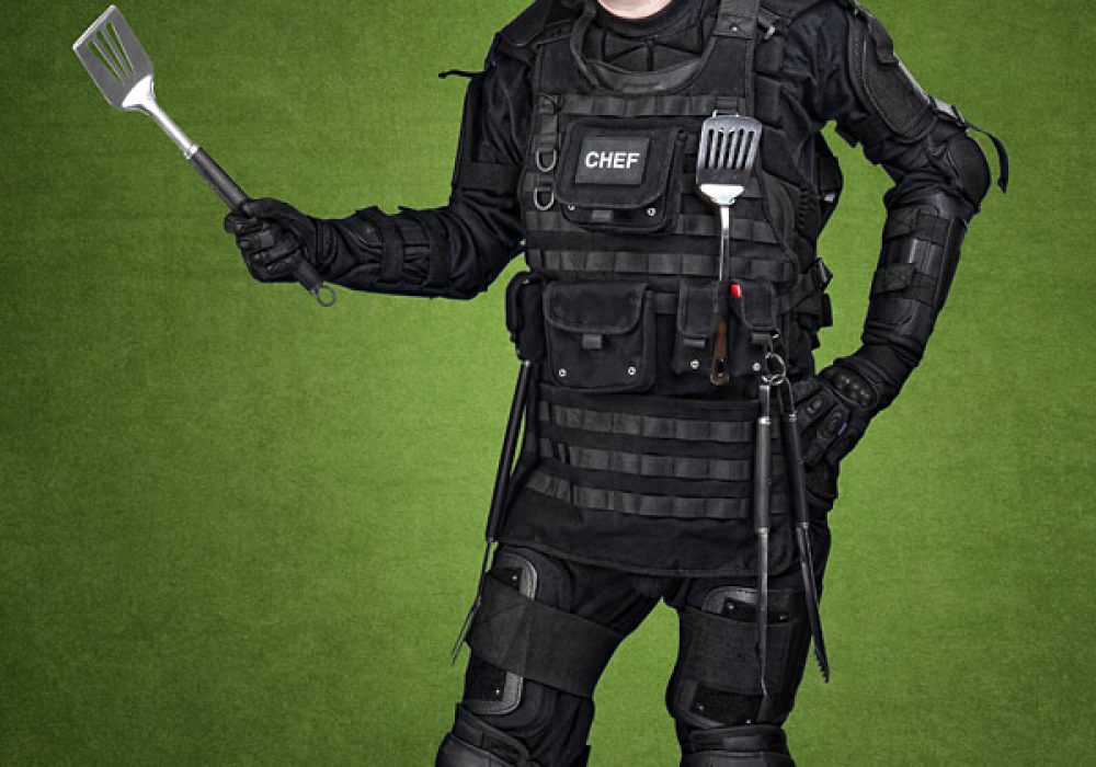 Tactical BBQ Apron NoveltyStreet