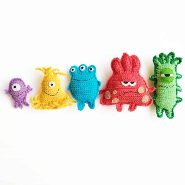 Tery Toys Crochet Microbe Monsters