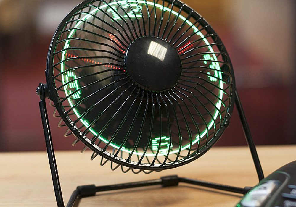 usb led clock fan amazon