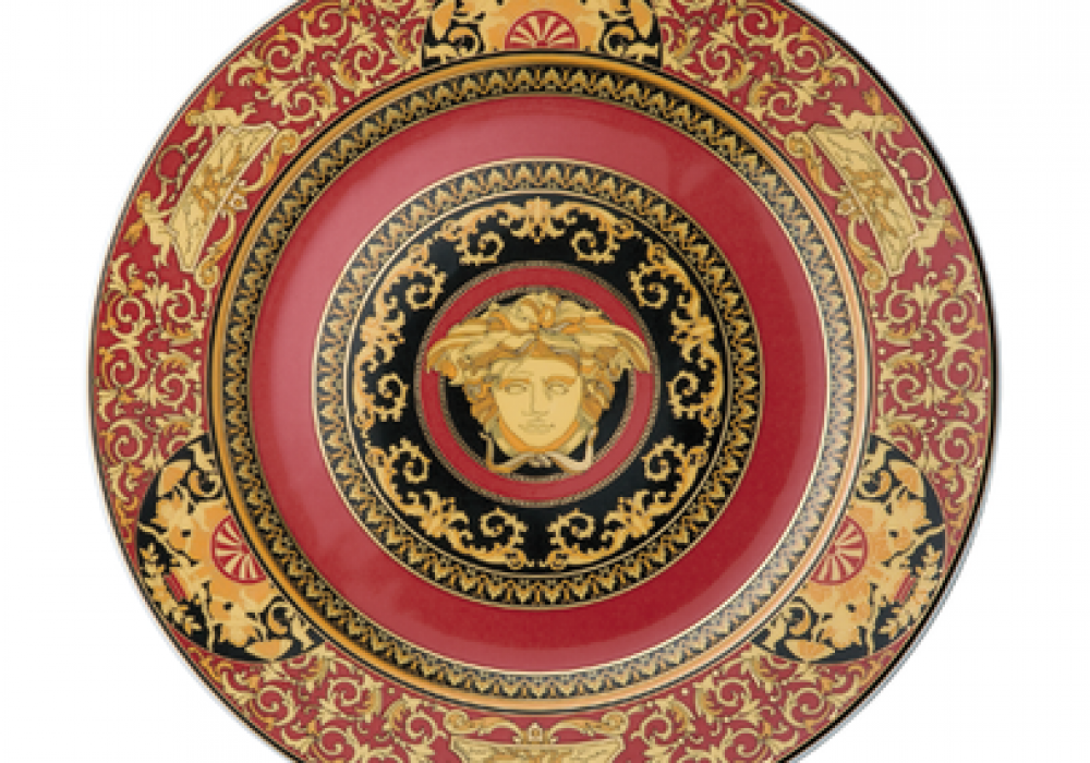 versace rosenthal medusa red