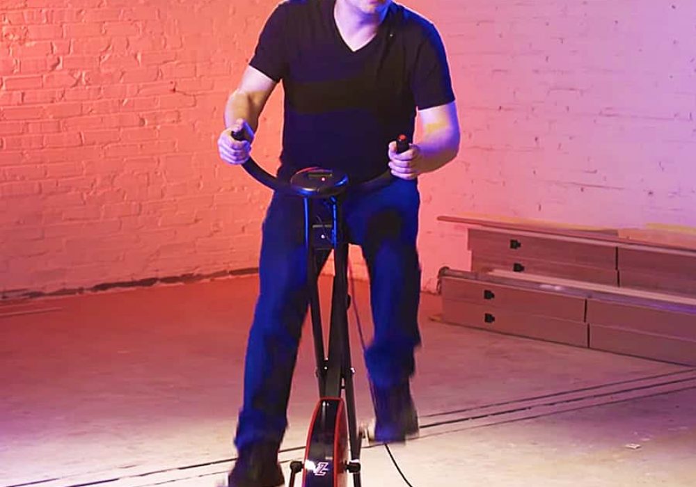 virtual reality exercise bike